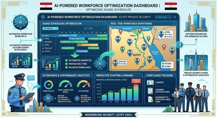 موقع حراسة فارغ في مجمع سكني كبير بالقاهرة يوضح أزمة نقص الحراس 2026