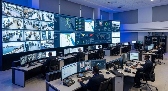 Integrated banking security operations center in Egypt with remote monitoring and control systems 2026