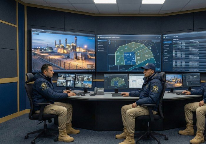 Critical infrastructure security architecture: layered defense, access control systems for Egyptian power and water facilities