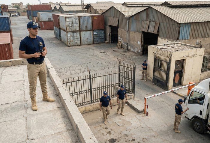 Critical infrastructure protection overview: power plant, water facility, and security monitoring systems across Egypt